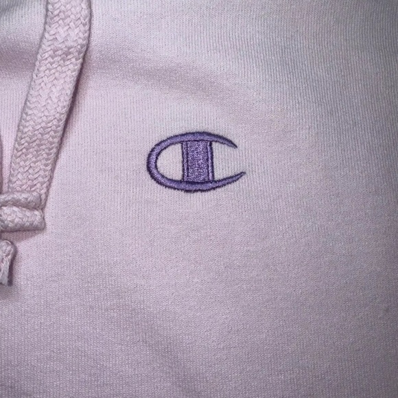 NWT Champion Women's Powerblend Hoodie Sweatshirt Sweater Pink Purple Logo - Picture 4 of 7